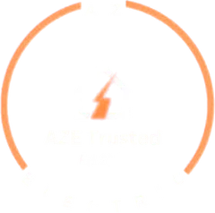 A.Z. Electric logo: AZE Trusted, Est. 2019